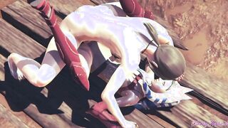 Celeb Wars Animated - Ahsoka Best Animated Sex [Blowjob, fingered, hand job, banged with creampie] - Japanese oriental manga hentai game porn