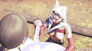 Celeb Wars Animated - Ahsoka Best Animated Sex [Blowjob, fingered, hand job, banged with creampie] - Japanese oriental manga hentai game porn