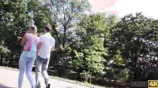 HUNT4K. For money a stallion agrees to view how the hunter nails his lover