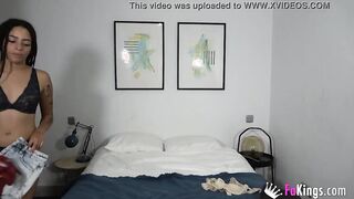 Fake underwear star teases and seduces a random dude