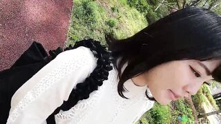 Ryo is a Bombshell Bae Japanese amateur 19 yo wanting to have sex on camera for 1st time to become a JAV - So adorable with her bald twat spreading open getting finger fucked 4K pt one
