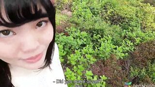 Ryo is a Bombshell Bae Japanese amateur 19 yo wanting to have sex on camera for 1st time to become a JAV - So adorable with her bald twat spreading open getting finger fucked 4K pt one