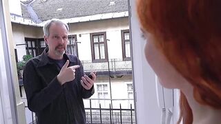 Grandpa's Gangbang - Redheaded Teen Filled With Old Man's Load