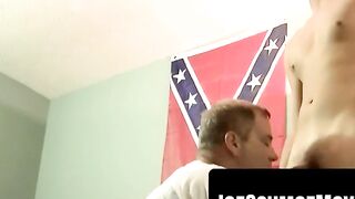 Chubby Fat Guy's Mouth-Devouring Blowjob Session