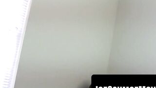 Petite Cutie Stroking Big Dick Before Blowjob & Swallowing His Load
