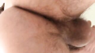 Hairy Straight Guy Masturabtes & Shoots Big Load