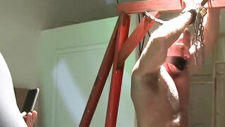 Captured Slave Gets A Thorough Inspection And Torments By Dominant Master