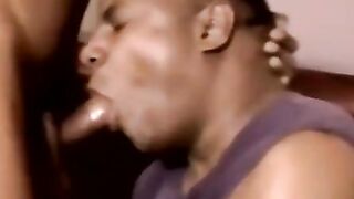 Black Thug Barebacking Mature Bear Fucks Twink in Rough Anal Sex