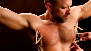 Dirk Caber's BDSM Bondage Adventure - Clothes Pin Domination