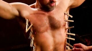 Dirk Caber's BDSM Bondage Adventure - Clothes Pin Domination