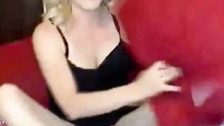 Blondie Blowjob Bombshell - SheMALE Sensation Facesitting & Wet Pussy Play