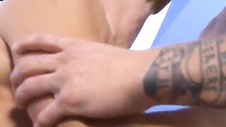Ink-Splattered Huge Loads For Hot Twink's Asshole" or "Raw Anal Action with Muscular Studs