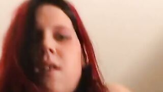 Chunky Curvy Girl Rides A Big Dick In Her Ass