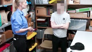 Big Boobed Police Officer Fucks Her Suspect In Jail Cell