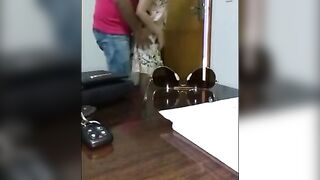 Office Slut Gets Fucked By Boss In Uniform And Shares His Load On Her Face