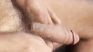 Vintage Hairy Bear Jerks Off To Eruption - Old Man Jacks His Dick And Shoots Load