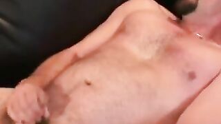 Hairy Bear Jerking Off Alone - Passionate Masturbation Session