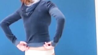 Stunning JAV Babe Wets Herself in Gold Panties - Peeing Girl's Paradise
