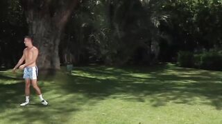 Soccer Jock's Hardcore Threesome - Threeway FFM Action with Dylan & Brandons