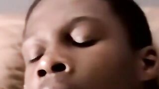 Black Amateur Porn Star's Debut Scene with Explosive Climax