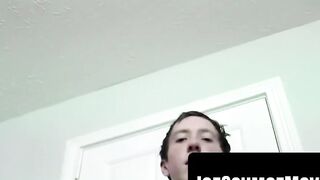 Hot MILF Jerking Off For Live Cam - Sensual Blowjob & Hand Job
