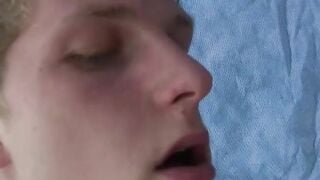 Passionate-Kisses" - Erotic Couple Making Love in Bed with Passions Sparkling Eyes (Branden & Skyler)