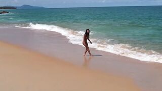 Asian Babe's Sensual Dance in Paradise" or "Exotically Erotic Asiana Striptease & Seduction