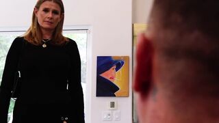 Busty MILF Secretly Films Her Big Dick Step-Son Fucking her in The Bathroom