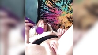 Sex-Toy Sensual Pleasure Journey - Masturbation Fun With Toys And Natural Boobs