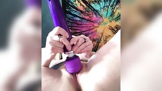 Sex-Toy Sensual Pleasure Journey - Masturbation Fun With Toys And Natural Boobs