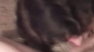 MILF Sucks barely legal Stud's Dick in POV - Older Woman Swallows His Load