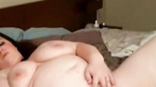BBW MILF Plumper Rides Dildo & Shows Off Big Booty