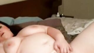BBW MILF Plumper Rides Dildo & Shows Off Big Booty