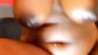 Erotic Encounters - Black MILF With Huge Natural Boobs Strips Down For You