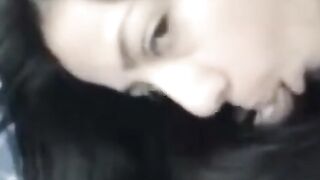 Long Haired Babe Gives Blowjob in Erotic Artistic Manner