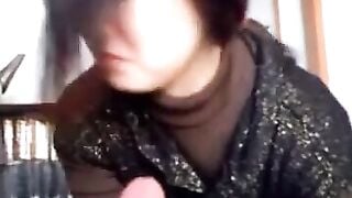 Asian Bombshell Gives Amateur Blow Job - Homegrown Hottie Gets Facial