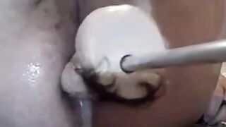 BBW Chubby Girl Rides Fucks Machines While Masturbating