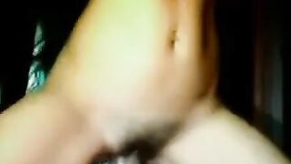 Erotic Solo Play - Black Beauty Uses Dildo to Masturbate
