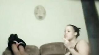 Black-On-Blonde Threesome - Hot Blondes Share A Big Dick With Their Friends