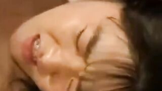 Japanese Teen's First Time Sex on Camera - Rough Doggy Style Fucking