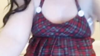 Big Boobed Vixen Loves to Play With Her Toys - MILF Plays with Huge Dongle