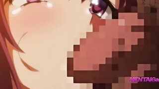 First Time Fucking For Teen Anime Girl - Virgin Pussy Filled With Hot Semen
