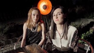 Lesbians Share Their Girlfriends For A Threesome And Double Penetration