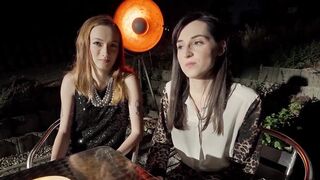 Lesbians Share Their Girlfriends For A Threesome And Double Penetration