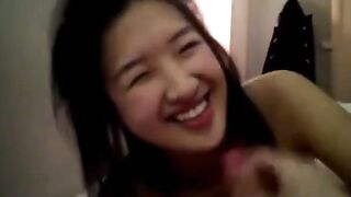 Asian Lust - Point-Of View Babe Gives A Sloppy Blowjob And Facial