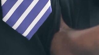 Office-Hours Finger Fuck & Facial Blowjob with Huge Load on Face