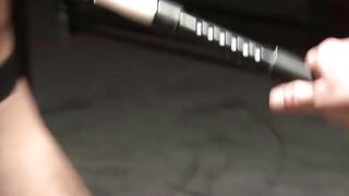 Electro-Bondage: Naughty college girl Electrifies Her Teacher With Abs