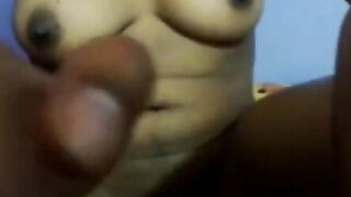 Erotic Solo Play - Black Beauty Uses Dildo to Masturbate on Cam