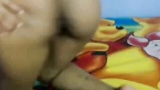 Erotic Solo Play - Black Beauty Uses Dildo to Masturbate on Cam