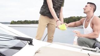 Jack Valor Gives A Wet And Wild Blowjob On Boat - POV BJ With Facial